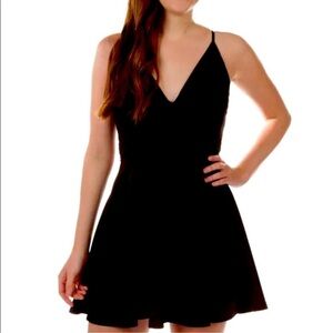 Trac Black Lace Mini Dress M